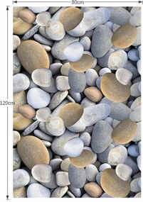 Covor, multicolor, model piatră, 80x120, BESS