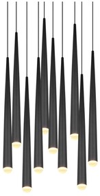 Lustră neagră LED ø 30 cm Cala – Trio Select