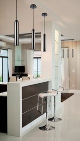 Pendul design modern TUBO 1 Black/Chrome