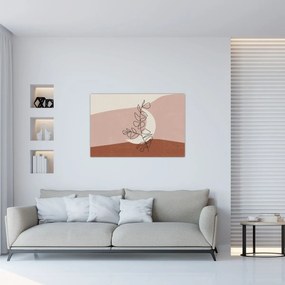 Tablou - Boho frunze N⁰2 (90x60 cm)