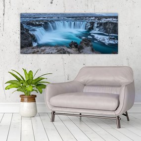 Tablou - Priveliște la cascade (120x50 cm)
