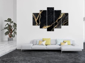 Tablou abstarcției aurii (150x105 cm)