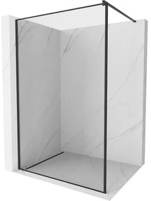 Mexen Kioto perete de duș Walk-in 100 x 200 cm, ramă neagră 8 mm, negru - 800-100-101-70-70