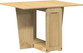 vidaXL Masă tip fluture pliabilă „Corona”, maro ceruit, lemn masiv pin