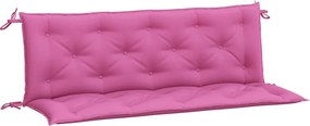 vidaXL Perne bancă de grădină, 2 buc., roz, 150x50x7 cm, textil