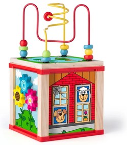Woody Cub didactic cu rotițe magice