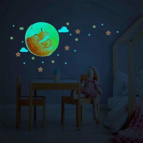 Autocolant de perete pentru copii 30x30 cm Dreamy Fox – Ambiance