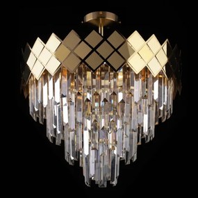 Lustră pe tijă CARISMA 9xE14/40W/230V auriu