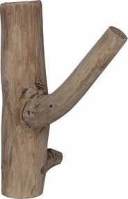 vidaXL Cârlig Maro 4 x 4 x 14 cm Lemn recuperat masiv