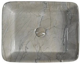 Chiuvetă gri din ceramică 47,5x37,5 cm Dalma – Sapho