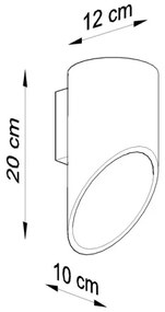 Aplică perete PENNE 20 1xG9/40W/230V alb