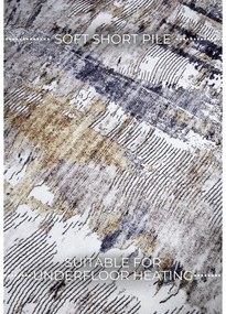 Covor gri deschis 160x230 cm Malard Anthracite Gold – Elle Decoration