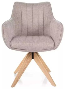Scaun de bucătărie Azalia D II, crem / stejar