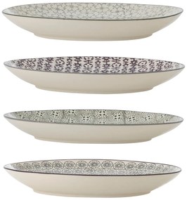 Set de 4 farfurii din gresie ceramică Bloomingville Karine, ø 25 cm