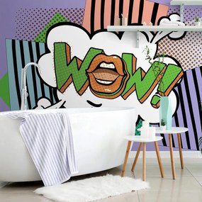 Tapet pop art mov elegant - WOW!