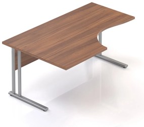 Birou ergonomic Visio 160 x 100 cm, stanga, nuc
