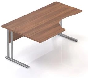 Birou ergonomic Visio 160 x 100 cm, stanga, nuc
