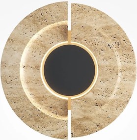 Aplica de perete LED din travertin natural Daylight