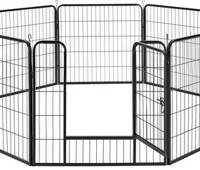 Juskys Pix metalic pentru catelusi -160x160x80cm