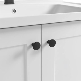 Set mobilier de baie cu lavoar Monti 60cm White