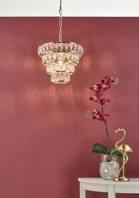 Där Lighting CER0135 - Candelabru pe lanț CERYS 1xE27/60W/230V auriu