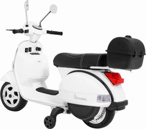 Motocicleta Electrica cu Acumulator Pentru Copii NOVOKIDS™ Vespa Premium Retro Scooter, Pornire la cheie, 3-8 ani, Max 30 kg, Cu Melodii si Lumini