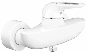 Baterie monocomanda de dus, moonwhite crom