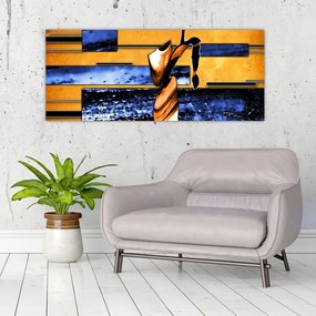 Tablou picturii abstracte (120x50 cm)