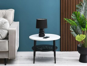 Măsuță de cafea Randolf S (lemn alb + negru). 1111688
