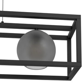 Lustră pe cablu Eglo 390215 ARANGONA 3xE27/40W/230V gri/negru