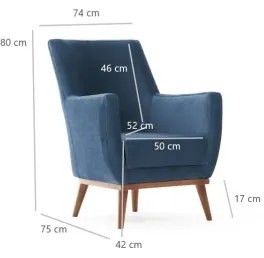 Fotoliu SIRO albastru