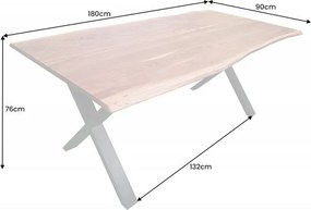 Masa design industrial vintage Mammut X 180cm, salcam