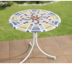 Față de masă lavabilă cu elastic ø 85 cm Mosaic – Maximex