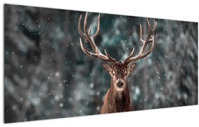 Tablou - Cerbul majestic (120x50 cm)