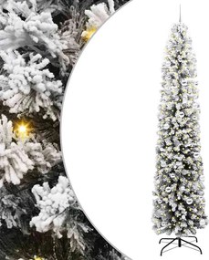 vidaXL Brad de Crăciun artificial Verde 240 cm PVC și oțel și plastic