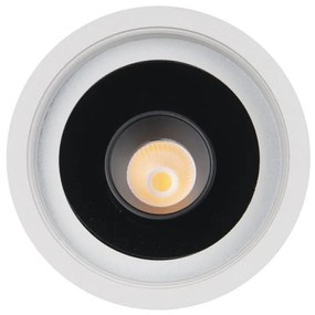 Spot LED incastrabil GALEXO H0106 alb cu inel negru