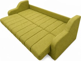 Canapea ALEX extensibila, 3 locuri, cu lada de depozitare, stofa bej, 220x90x90 Bej
