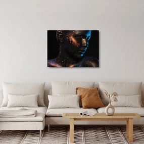 Tablou pe sticlă strălucitor a femeii (70x50 cm)