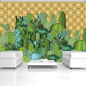 Fototapet - Insula cactușilor (254x184 cm)