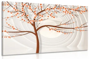 Tablou copac modern pe fundal abstract