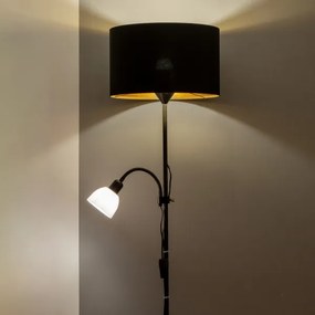 Brilagi - Lampă de podea CERIA 2în1 1xE27/100W/230V + 1xE14/25W negru