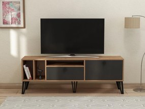 Masă TV/Dulap stejareki 2 (pin atlantic + negru) . Promo -37%. 1095315