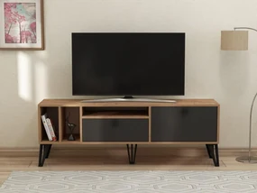 Masă TV/Dulap stejareki 2 (pin atlantic + negru) . Promo -37%. 1095315