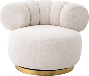 Fotoliu pivotant design elegant LUX Phedra, Lyssa off-white