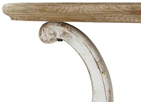 Deco masa rotunda Rococo din lemn 79 cm