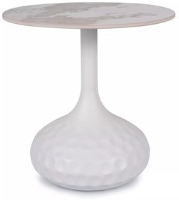 Masuta de cafea Salo B marmura alba ø50/h49 cm