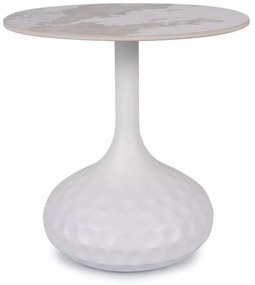 Masuta de cafea Salo B marmura alba ø50/h49 cm