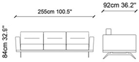 Canapea extensibilă cu 4 locuri 5755