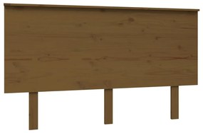 819168 vidaXL Tăblie de pat, maro miere, 139x6x82,5 cm, lemn masiv de pin