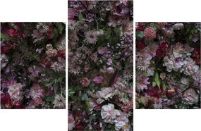 Tablou - Perete de flori (90x60 cm)